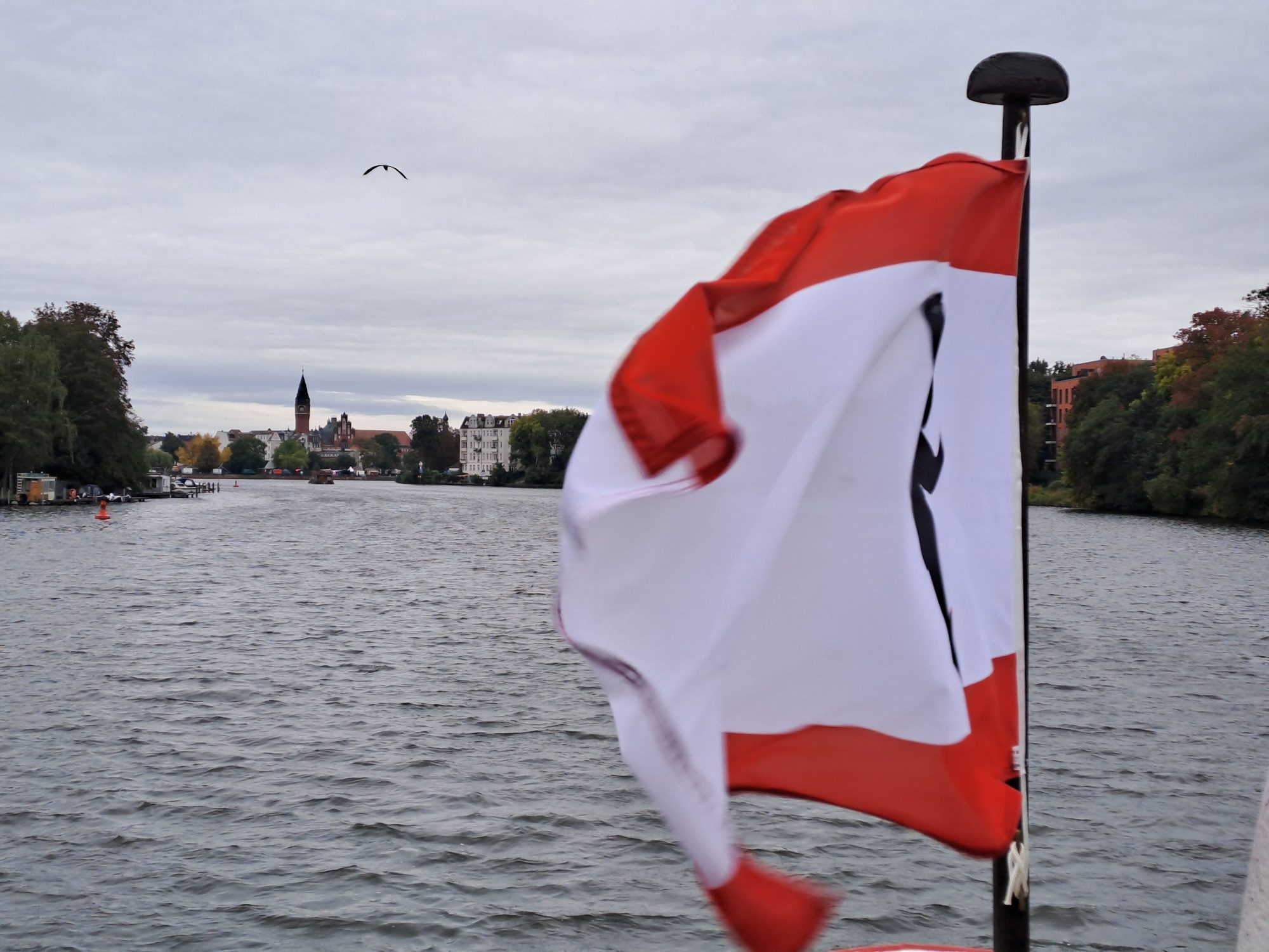 Flagge der BBSG im Wind
